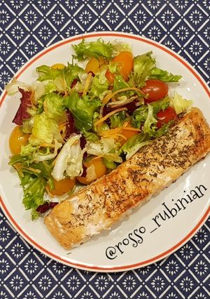 Foto di Filetti di salmone al timo