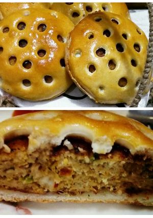 A picture of Unique burgers | stuffed buns | eid special.