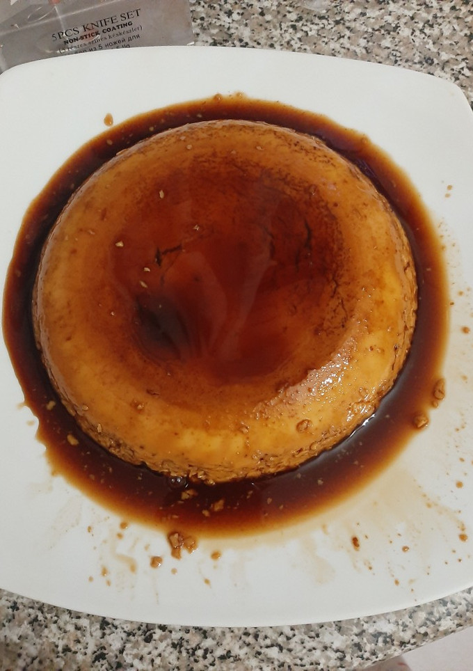 Una foto de Flan de huevo microondas