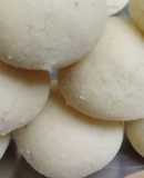 Biscoitos de coco amanteigados