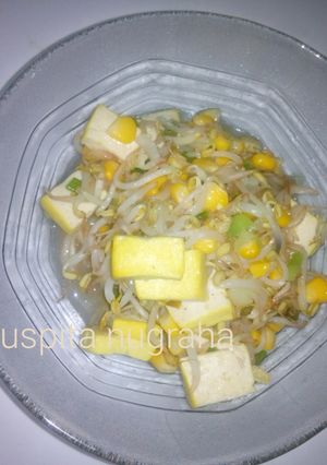 Foto resep Tumis toge tahu jagung manis