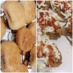 A picture of Zinger burger #cookpadramadan.
