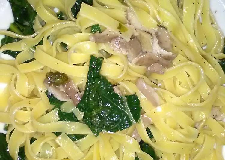 Tagliatelle cardarelle e cavolo nero