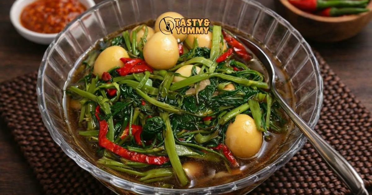 Tumis Kangkung Telor Puyuh