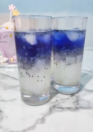 Foto resep Es nata bunga telang