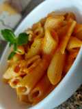 Penne com molho de pimentão