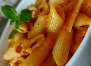 Foto de Penne com molho de pimentão