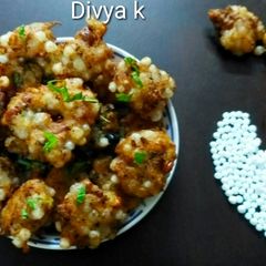 Sabudana pakoda A picture of Sabudana pakoda.