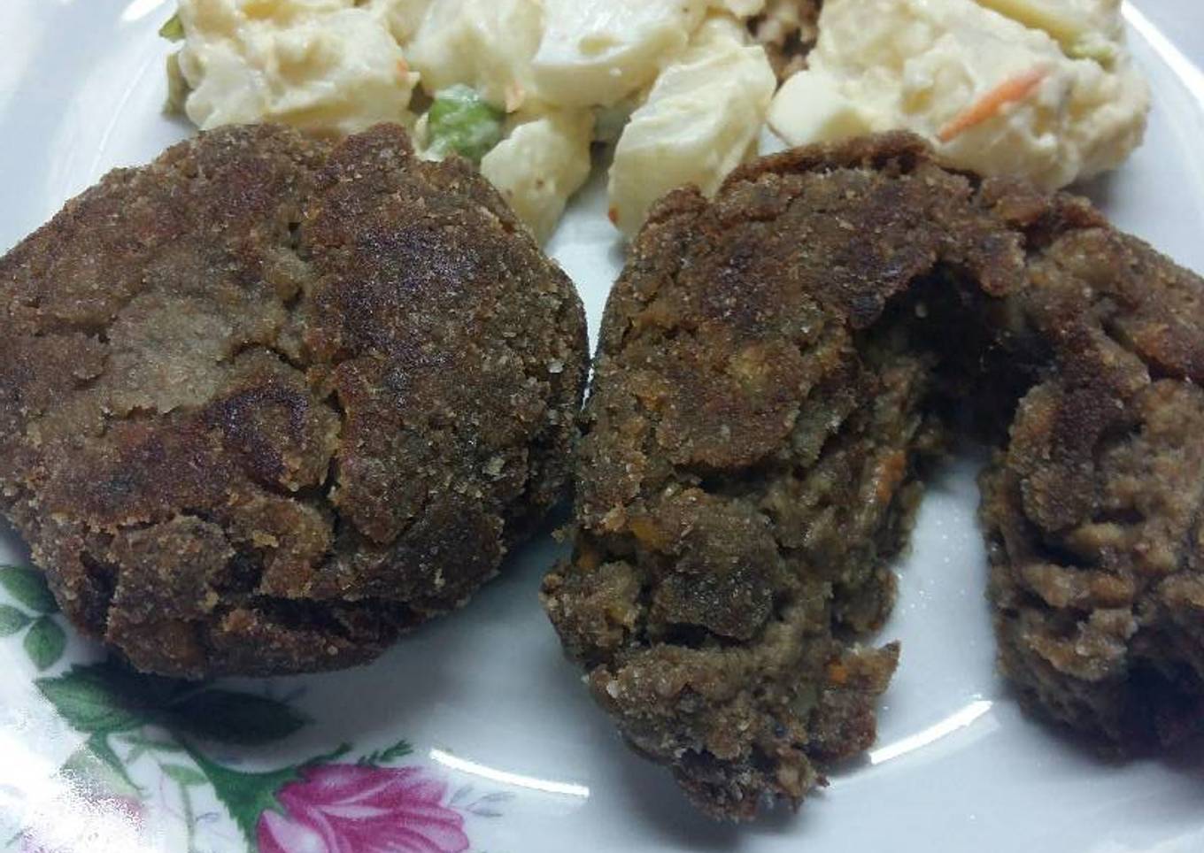 Croquetas de lenteja y trigo!