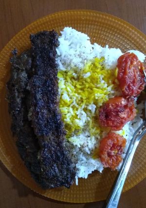 عکسی از دستور کباب تابه ای یا کوبیده تابه ای