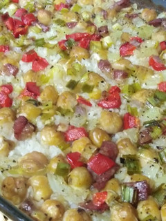 Una foto de Arroz al horno sencillo
