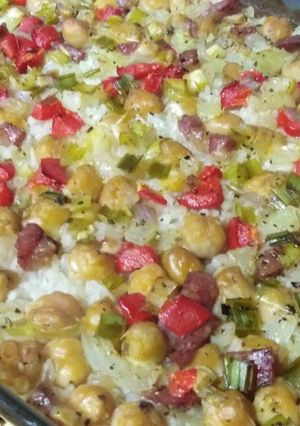 Una foto de Arroz al horno sencillo