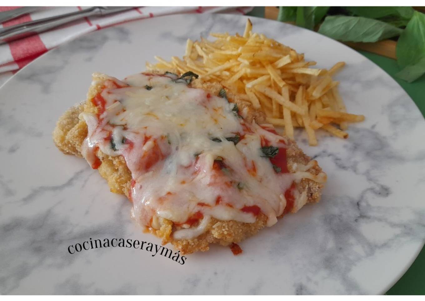 Milanesa de ternera a la napolitana