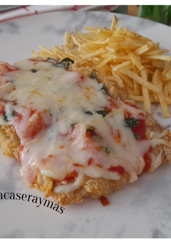 Una foto de Milanesa de ternera a la napolitana