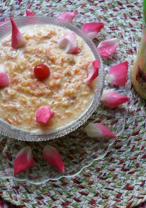 A picture of Sugar free carrot rabdi.