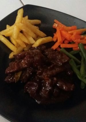 Foto resep Daging bumbu teriyaki simpel dan mudah