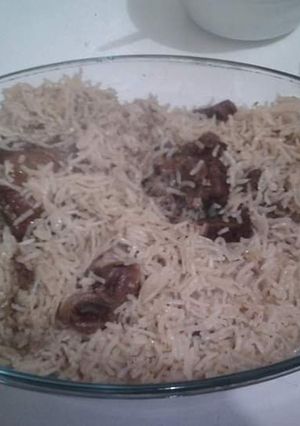 A picture of Mutton pulao.