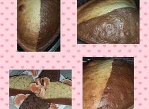 صورة لوصفة كيكة شكولا وفانيلا ترضي الطرفين🍰