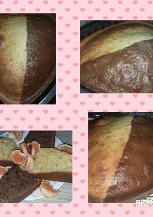 صورة لوصفة كيكة شكولا وفانيلا ترضي الطرفين🍰