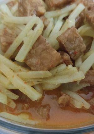 Foto resep Labu siam & tempe kuah santan