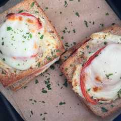 Croque mr à l’italienne à l’air fryer-レシピのメイン写真