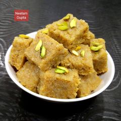 A picture of Freshly Coconut Khoya burfi.
