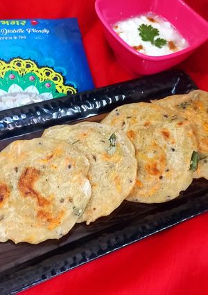 A picture of Low-Oil Crispy Samak Rice Cheela for Fasting.
