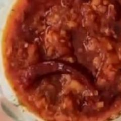 A picture of Chatkara chutney.