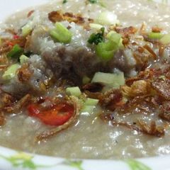 A picture of Bubur Lambuk (Malaysian Porridge).