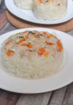 Foto resep Nasi Tim Ayam Wortel