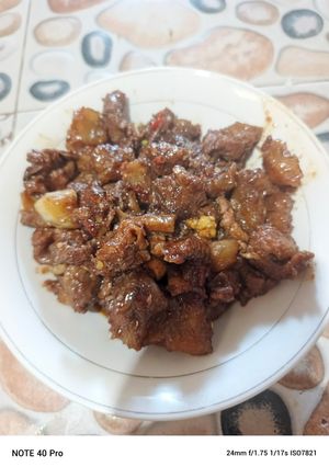 Foto resep Daging sapi / tetelan sapi mercon khas jogja