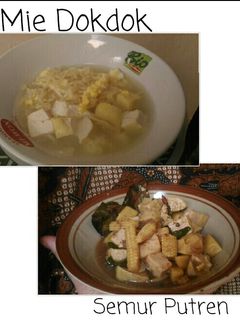 Foto resep Semur Putren dan Mie Doyok