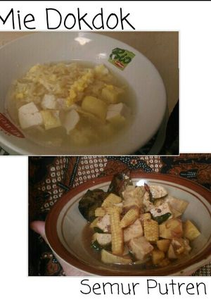 Foto resep Semur Putren dan Mie Doyok