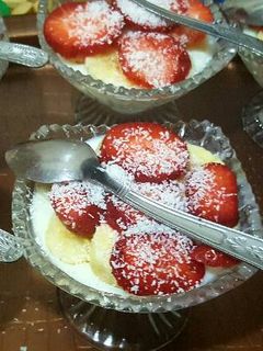 صورة لوصفة رز بحليب مع الفاكهة