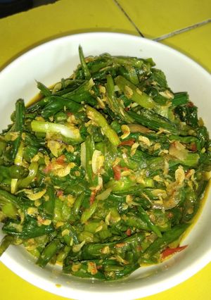 Foto resep Tumis genjer udang rebon