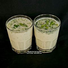 A picture of Minty Flavored Spiced Buttermilk.