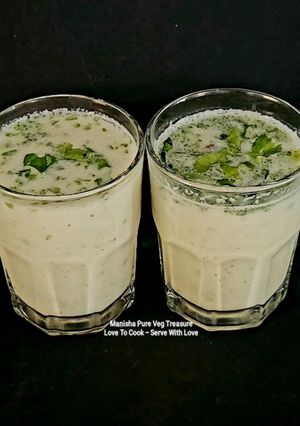 A picture of Minty Flavored Spiced Buttermilk.