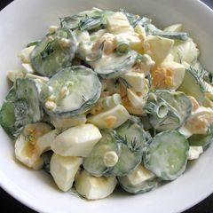 Ukrainian Cucumber & Egg Salad A picture of Ukrainian Cucumber & Egg Salad.