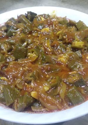 A picture of Masalay dar bhindi.