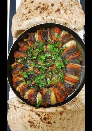صورة لوصفة كباب باذنجان 😋 اكلة حلبية على اصولا جربوها وادعولي