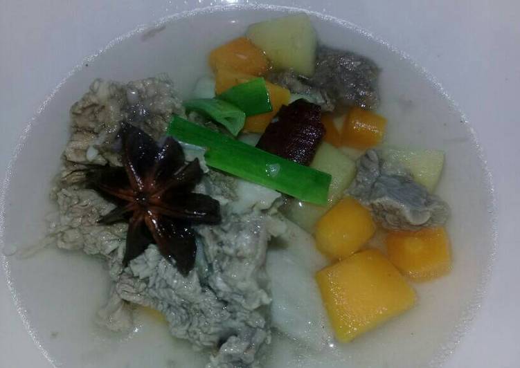 Rahasia Membuat Sop daging bumbu rempah, Lezat