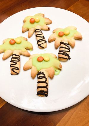 Φωτογραφία της συνταγής Sugar cookies με m&ms και 2 είδη γλάσου