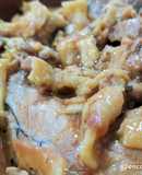 Mis gazpachos manchegos con champiñón y picadillo versión 2