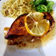 A picture of Lemony Brown Butter Chicken.