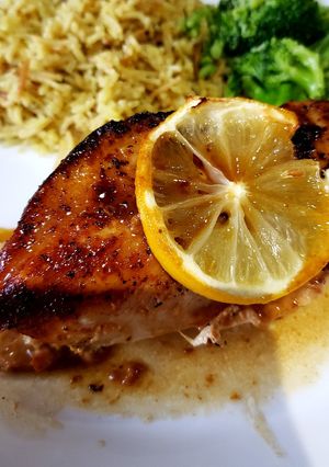 A picture of Lemony Brown Butter Chicken.