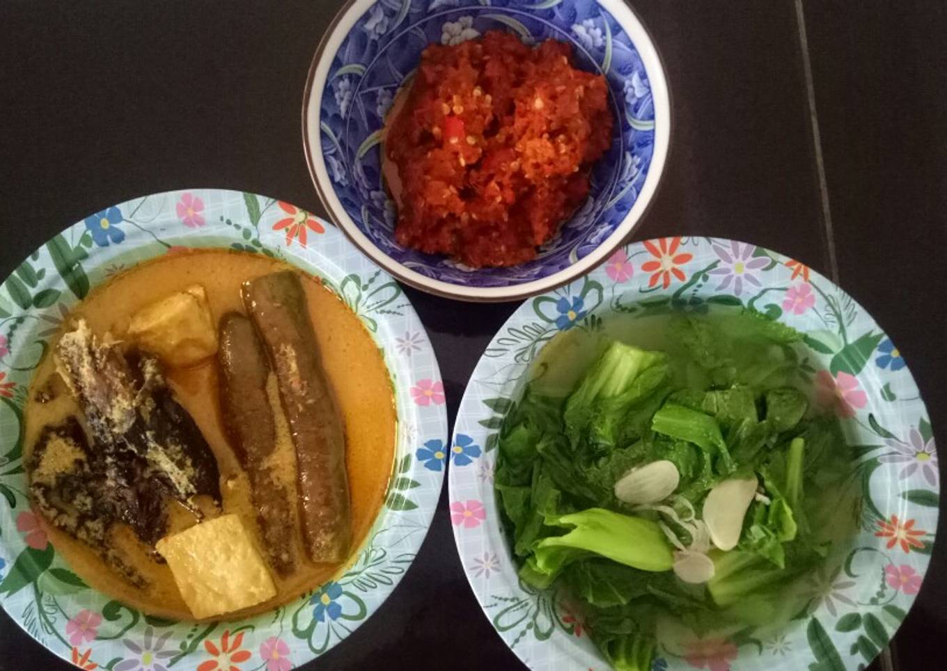 Gulai terong ikan sale / ikan asap