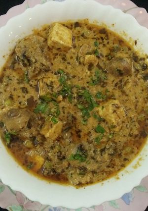 A picture of Paneer Mushroom Peshawari.