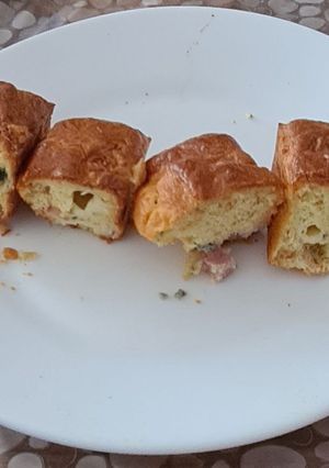 Une photo de Cake au jambon et bleu d'Auvergne