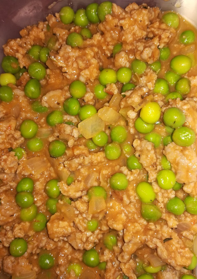 Una foto de Guisantes con carne picada