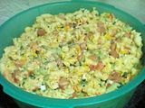 Pasta screws salad